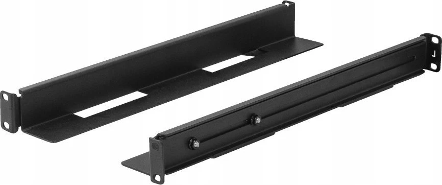 Rinkinys SZYN MONTAŻOWYCH DO SZAF RACK 19" PRZESUWNE 397-680MM JUODA LANBERG