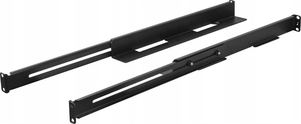 Rinkinys SZYN MONTAŻOWYCH DO SZAF RACK 19" PRZESUWNE 397-680MM JUODA LANBERG