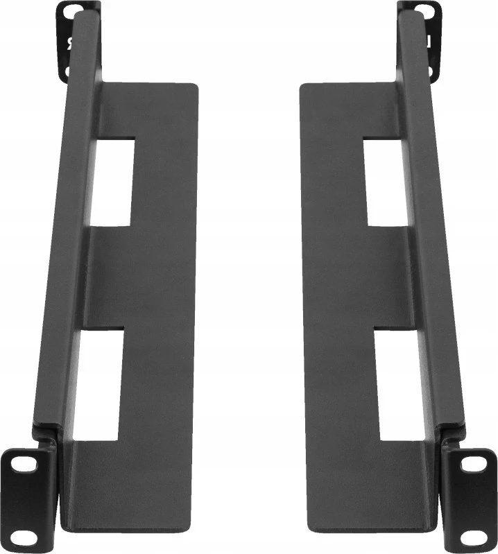 Rinkinys SZYN MONTAŻOWYCH DO SZAF RACK 19" PRZESUWNE 397-680MM JUODA LANBERG
