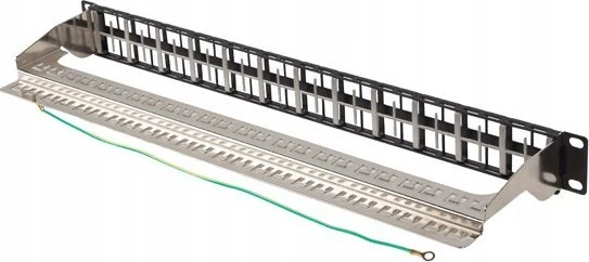 Lanberg Patch Panel tuščias 48 prievadas 1U 19" FTP Keystone juoda moduliams