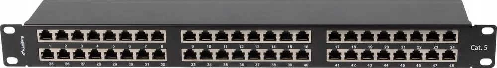 Lanberg Patch Panel 48 prievadai 1U 19" pločio.5E FTP ekrano skaitytuvas