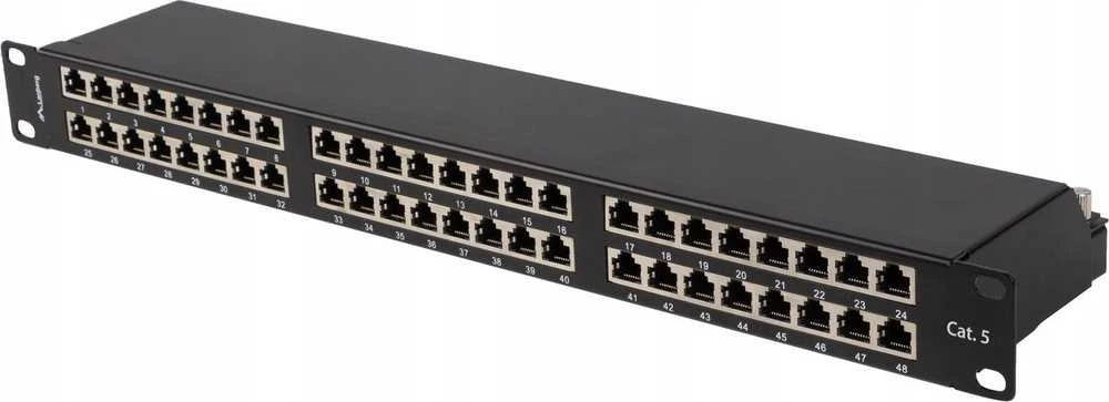 Lanberg Patch Panel 48 prievadai 1U 19" pločio.5E FTP ekrano skaitytuvas