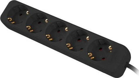 LANBERG Maitinimo juosta 5x Shuko 3m juoda