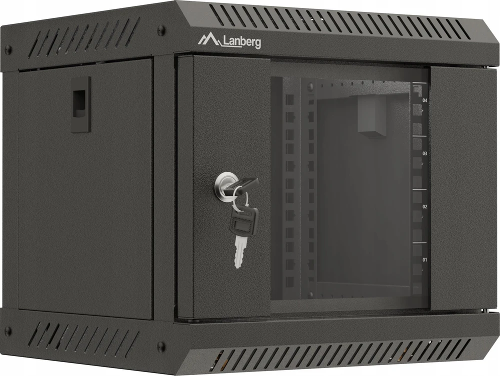 Lanberg pakabinama spintelė 19 colių 6U 600X450 rutulinės perforuotos durys