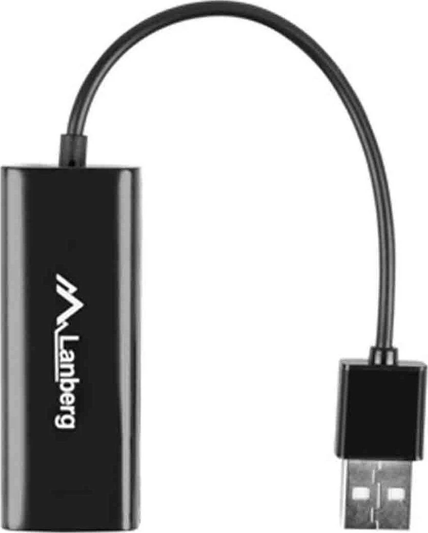 LANBERG NC-0100-01 Adapteris Lan Card USB 2.0 - RJ45 100MB ant kabelio