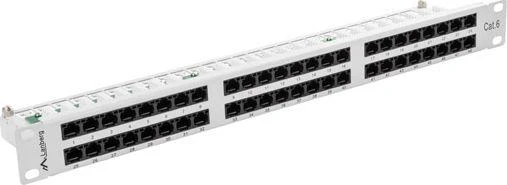 LANBERG PPU6-1048-S komutacinė panelė, 48 prievadų, 1U, 6 kat., pilka