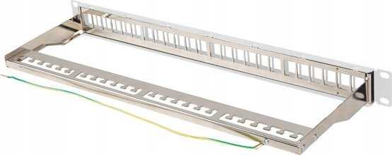 Lanberg Patch Panel tuščias 24 prievadai 1U 19" FTP Keystone pilka moduliams