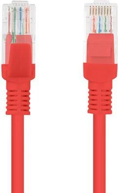 LANBERG PCU5-10CC-0050-R Lanberg Patchcord RJ45 kat. 5e UTP 0,5m raudona