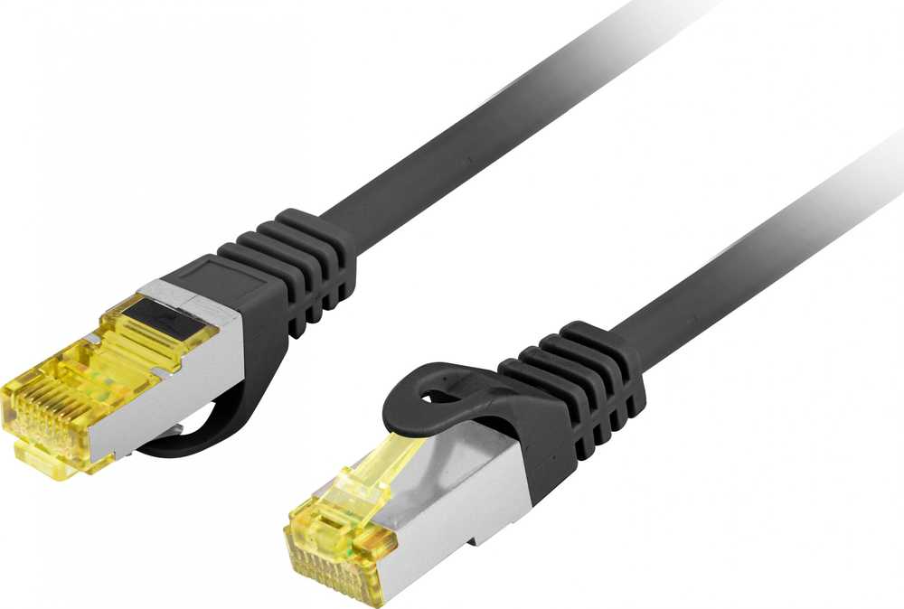 LANBERG Patchcord Cat.6A S/FTP LSZH CU 2m juodas