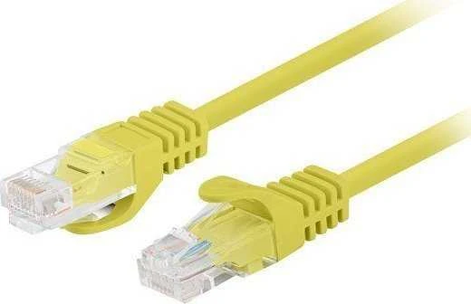 Lanberg 10-Pack Patchcord kat.6 UTP 0,25m geltona Fluke Passed