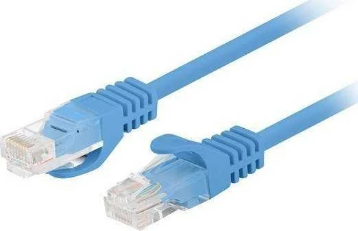 PATCHCORD KAT.6 UTP 0.5M Mėlynas FLUKE PASSED LANBERG 10-PACK