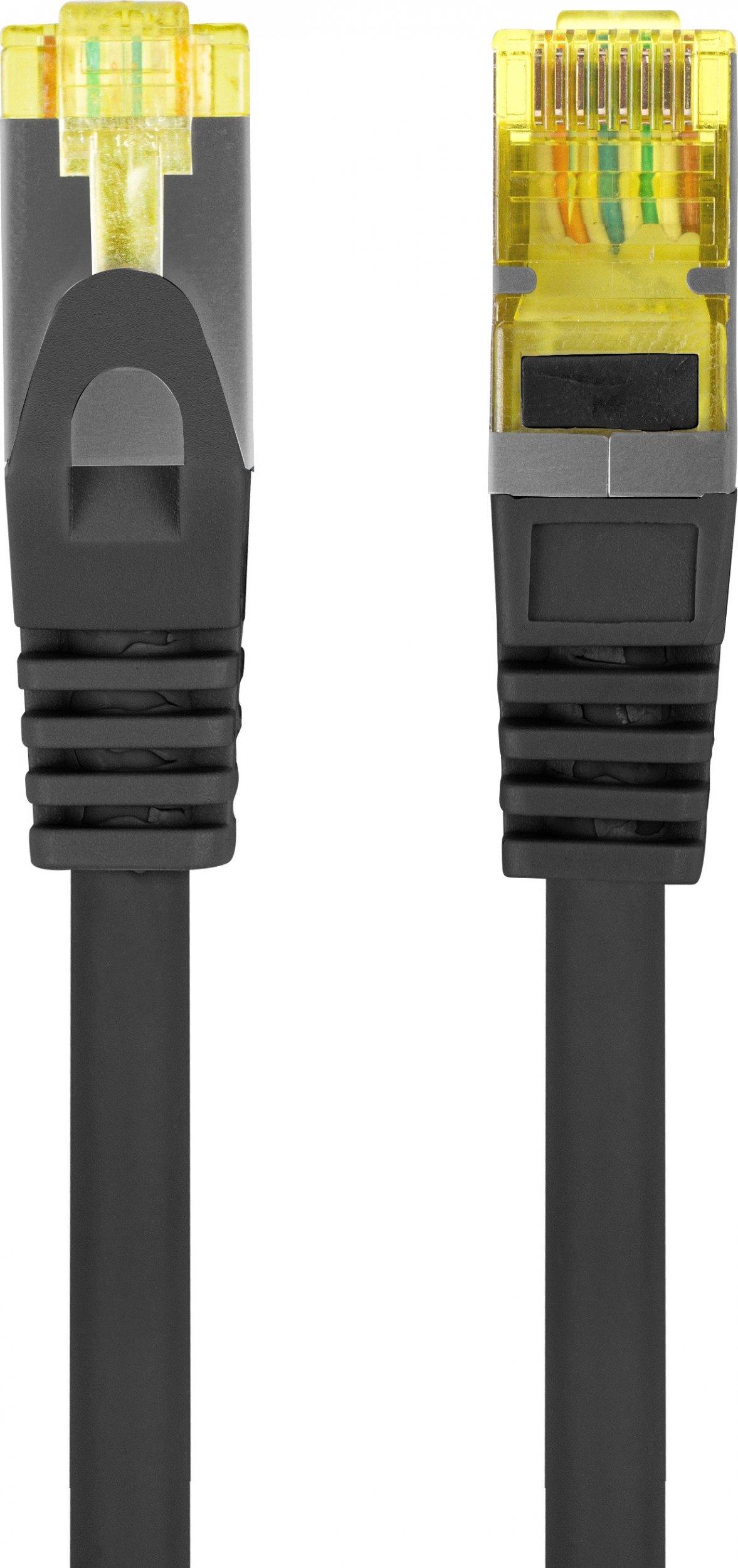 LANBERG Patchcord Cat.6A S/FTP LSZH CU 2m juodas