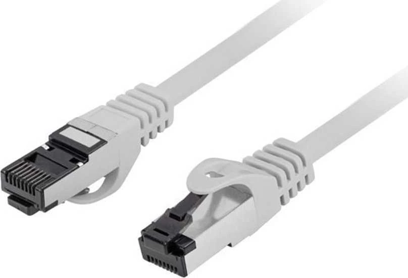 LANBERG patchcord kat.8.1 S/FTP LSZH CU 2m pilkas