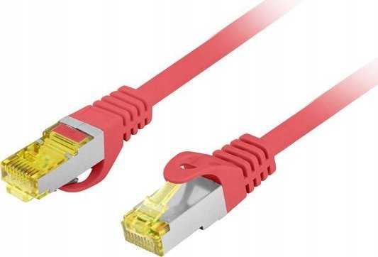 PATCHCORD KAT.6A S/FTP LSZH CU 3M Raudonas FLUKE PASSED LANBERG