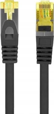 PATCHCORD CAT.6A S/FTP LSZH CU 3M Juodas FLUKE PASSED LANBERG