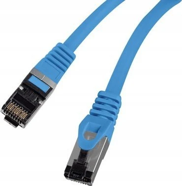 PATCHCORD KAT.8.1 S/FTP LSZH CU 0,5M Mėlynas FLUKE PASSED LANBERG