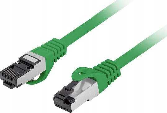 PATCHCORD KAT.8.1 S/FTP LSZH CU 0.5M Žalias FLUKE PASSED LANBERG