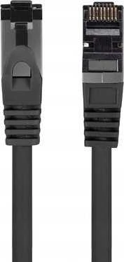 PATCHCORD KAT.8.1 S/FTP LSZH CU 0,5M JUODA FLUKE PASSED LANBERG