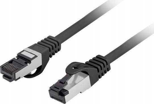 PATCHCORD KAT.8.1 S/FTP LSZH CU 0,25M JUODA FLUKE PASSED LANBERG
