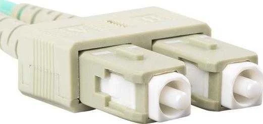 LANBERG šviesolaidinis laidas MM SC/UPC-SC/UPC dvipusis 2m LSZH om3 50/125 3.0mm aqua