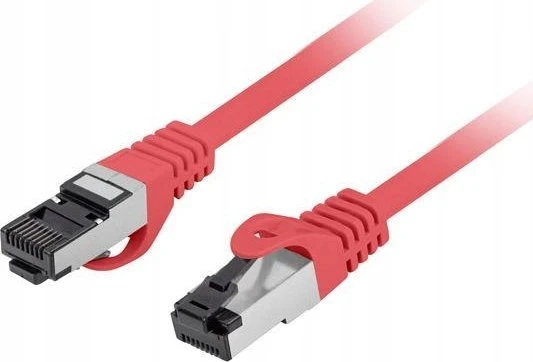 Lanberg Patchcord S/FTP kat.8.1 0,5m LSZH CU fluke passed raudona