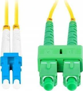 Lanberg šviesolaidis SM LC/UPC - SC/APC duplex 2.0m geltonas