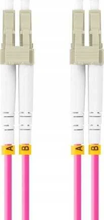 FIBER OPTIC PATCHCORD MM LC/UPC-LC/UPC DUPLEX 3.0MM OM4 50/125 LSZH 3M PURPLE LANBERG