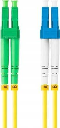 FIBER OPTIC PATCHCORD SM LC/APC-LC/UPC DUPLEX 3.0MM LSZH G657A1 1M GELTONAS LANBERG