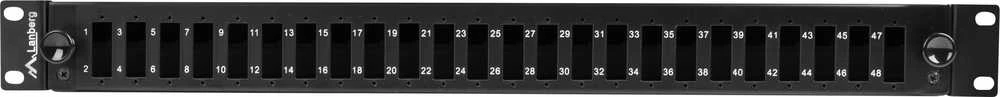 LANBERG šviesolaidinė komutacinė panelė 24XSCDX/24XLQD Rack 19inch
