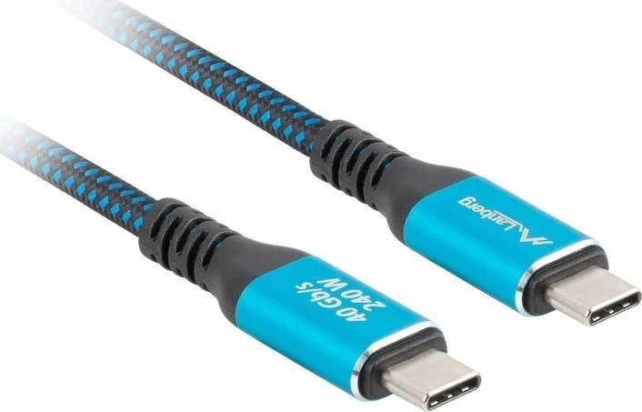Lanberg | USB-C M/M 4.0 CABLE 240W 8K 60HZ | CA-CMCM-45CU-0020-BK