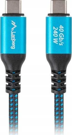 Lanberg | USB-C M/M 4.0 CABLE 240W 8K 60HZ | CA-CMCM-45CU-0020-BK