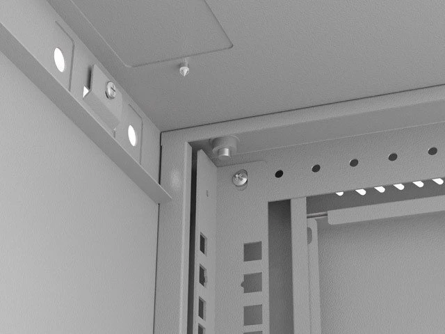 Lanberg prie sienos montuojama rack spintelė 19" 4U 540x350 su stiklinėmis durelėmis