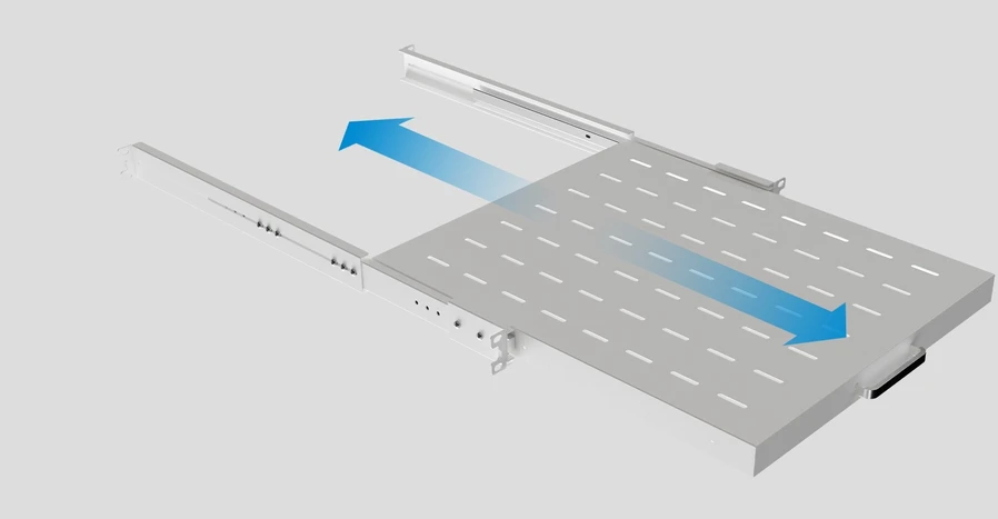 Lanberg Ištraukiama lentyna 19'' stovo spintai 500mm 1U pilka