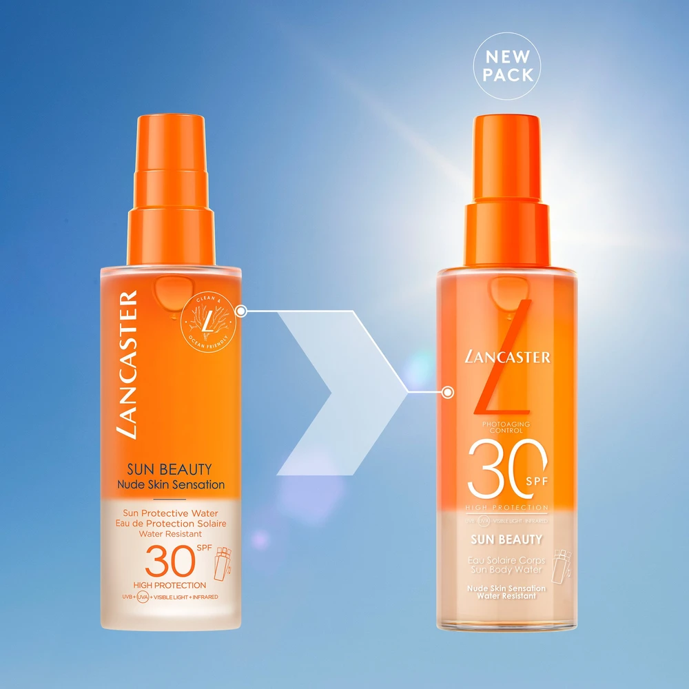 Lancaster Sun Beauty Nude Skin Sensation High Protection SPF 30 apsauga nuo saulės, 150 ml