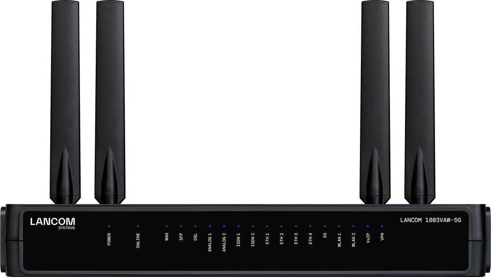 Maršrutizatorius Carruzzo Tinklo Vartai - LANCOM SD-WAN VoIP Vartai 1803VAW-5G 300 Mbps 340x235x130 mm