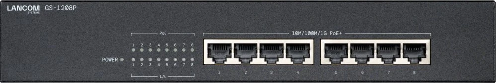 Šakotuvas LANCOM GS-1208P - UNMANAGED GIGABIT ETHERN. SWITCH