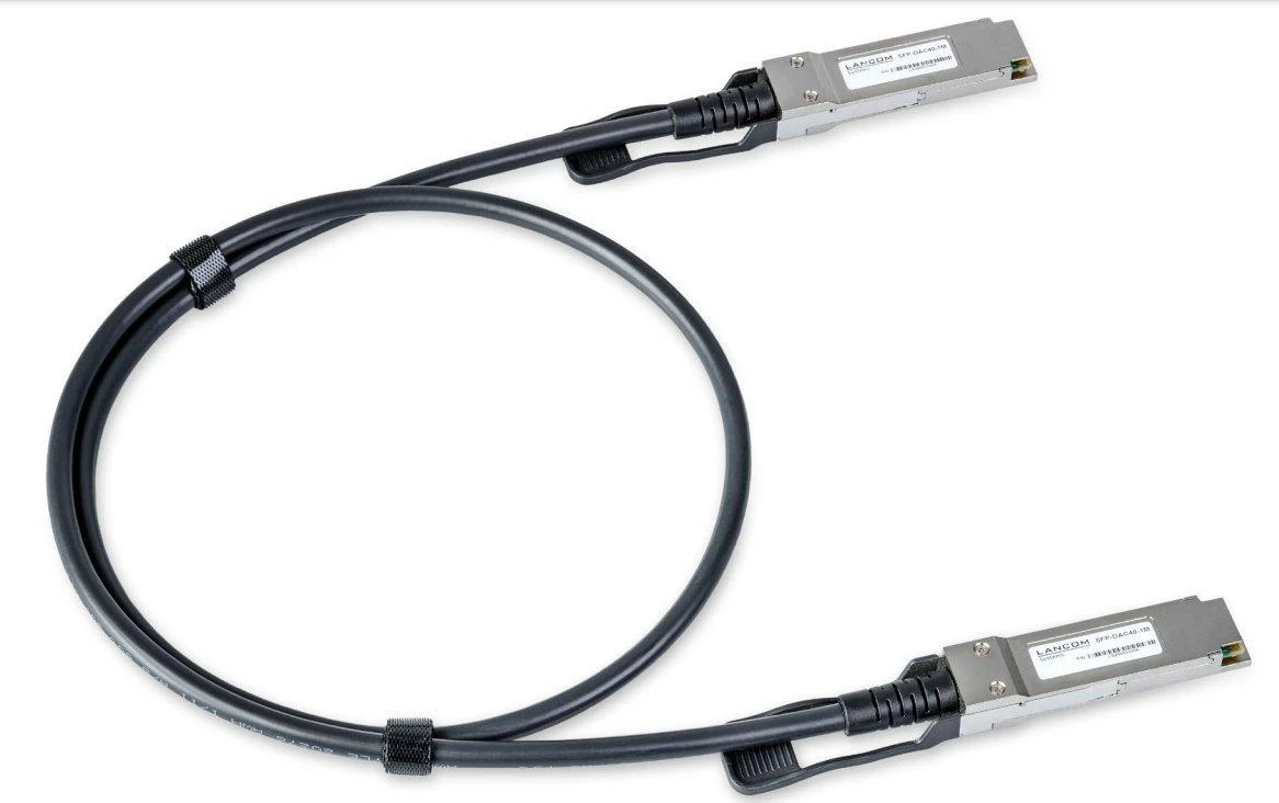 Carruzzo LANCOM SFP-DAC40-3m „InfiniBand“ arba pluoštinis optinis kabelis Juoda, Plienas