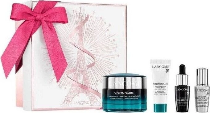 LANCOME RINKINYS (VISIONNAIRE DIENOS KREMAS 50 ML + ADVANCED GENEFIQUE SERUMAS 7 ML + VISIONNAIRE KOREKTORIUS 10 ML + ADVANCED GENEFIQUE AKIŲ SKONIO LIGHT-PEARL 5 ML)