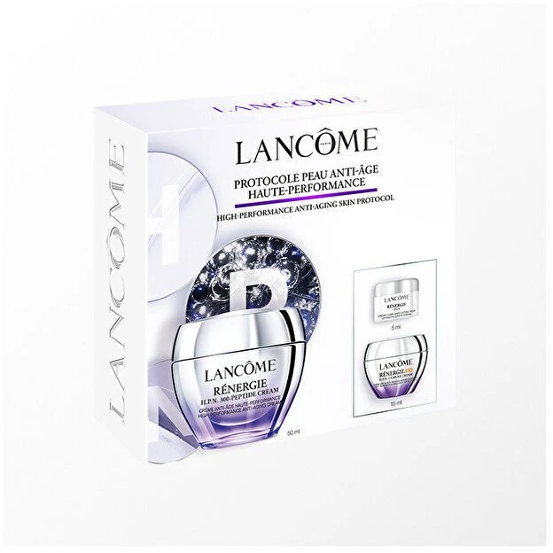 „Lancome“ rinkinys „LANCOME“ (RENERGIE H.C.P. kremas 50 ml + RENERGIE SPF 50 15 ml + paakių kremas su stangrinamąja užpildančia medžiaga 5 ml)