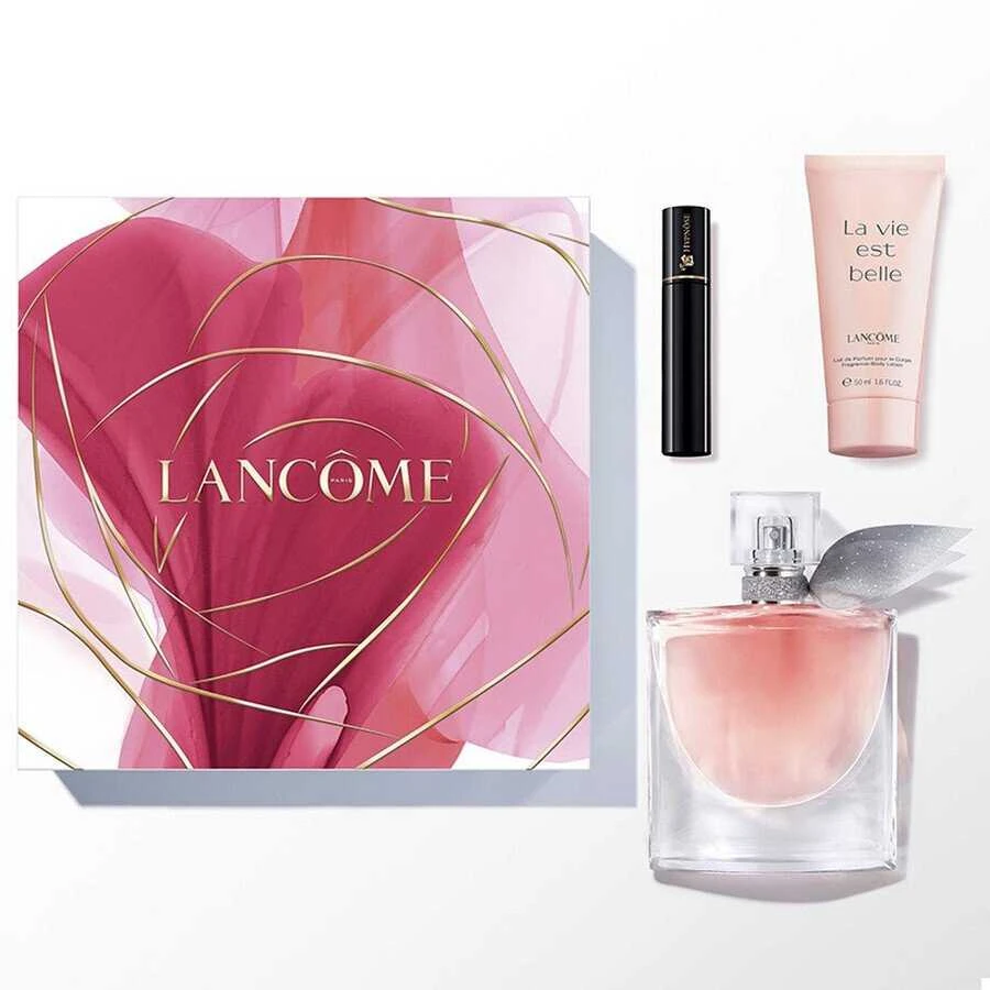Kvepalų rinkinys moterims Lancome La Vie Est Belle (EDP, 50 ml + kūno losjonas, 50 ml + blakstienų tušas Hypnose, 2 ml)