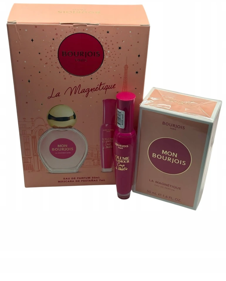 Set Bourjois: La Magnétique Eau De Parfum For Women, 50 ml + Volume Glamour Blakstienų tušas Juodas, 7 ml