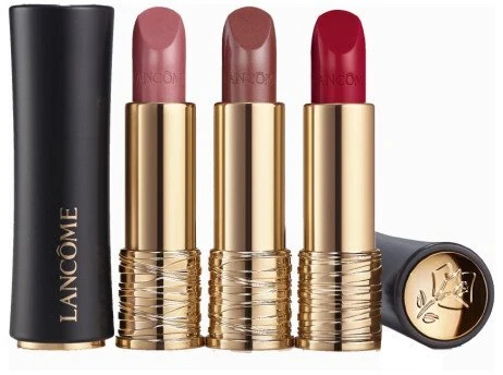 Lancome Set : L’Absolu Rouge, Kremas Lipstick, 132, Caprice de Rouge, 3.4 g + L’Absolu Rouge, Kremas Lipstick, 11, Rose Nature, 3.4 g + L’Absolu Rouge, Kremas Lipstick, 06, Rose Nu, 3.4 g For Women