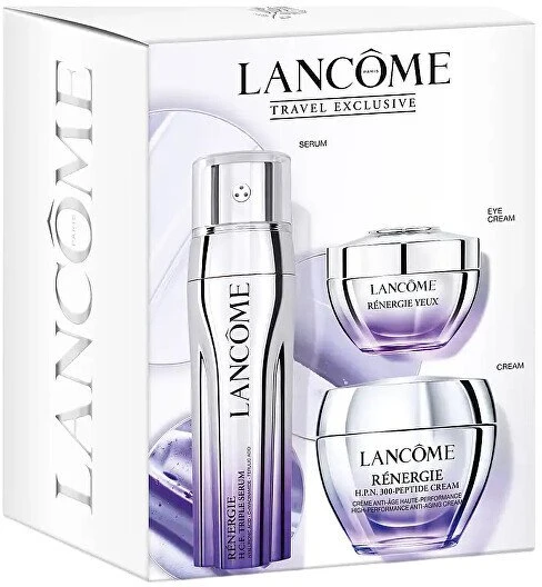 Lancome Set : Renergie HPN 300-Peptide, Anti-Aging, Kremas, For Face, 50 ml + Renergie Yeux, Firming & Anti-Aging, Day & Night, Eye Kremas, 20 ml + Renergie H.C.F., Hyaluronic Acid, Anti Aging, Daily, Local Treatment Serum, For Face & Neck, 50 ml For Women