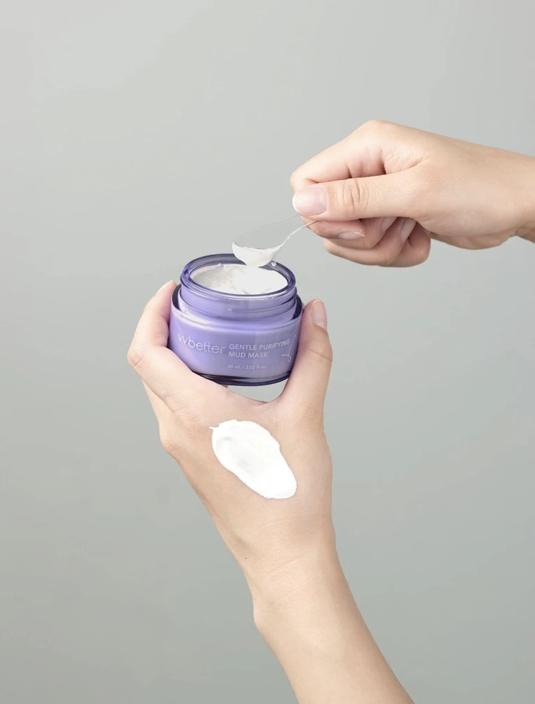 VV Better švelni valomoji ir valanti purvo kaukė kas savaitę veidui, 60 ml