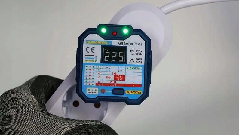 Lange Łukaszuk Lizdų testeris + testeris FI 30 mA