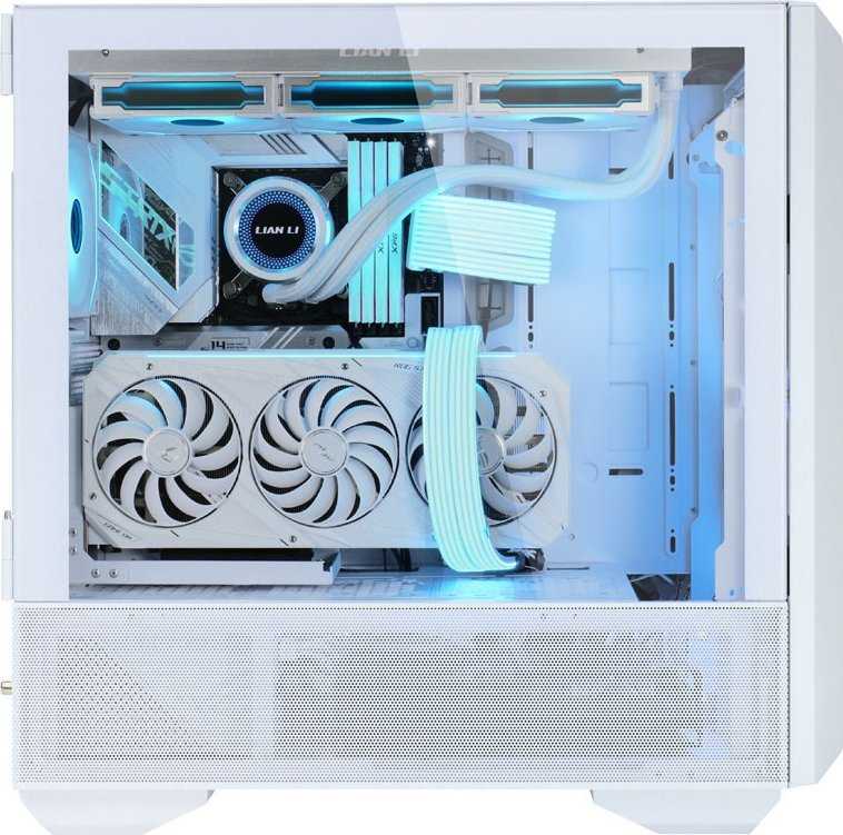 Lian Li LANCOOL III E-ATX korpusas, midi tower, RGB - baltas