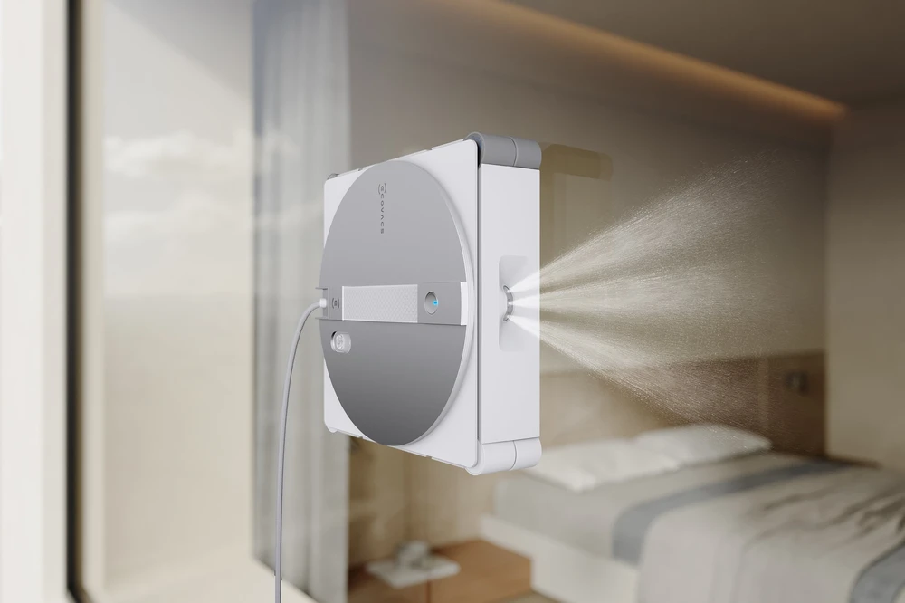 Langų valymo robotas Ecovacs WINBOT W3 OMNI, Baltas/sidabrinis