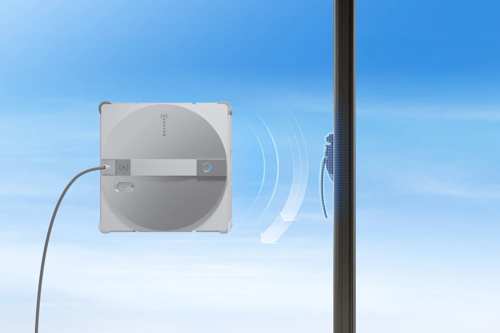 Langų valymo robotas Ecovacs WINBOT W3 OMNI, Baltas/sidabrinis