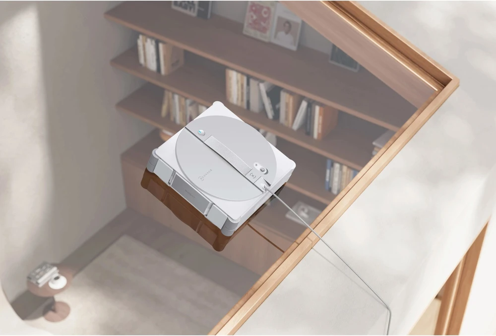 Langų valymo robotas Ecovacs WINBOT W3 OMNI, Baltas/sidabrinis
