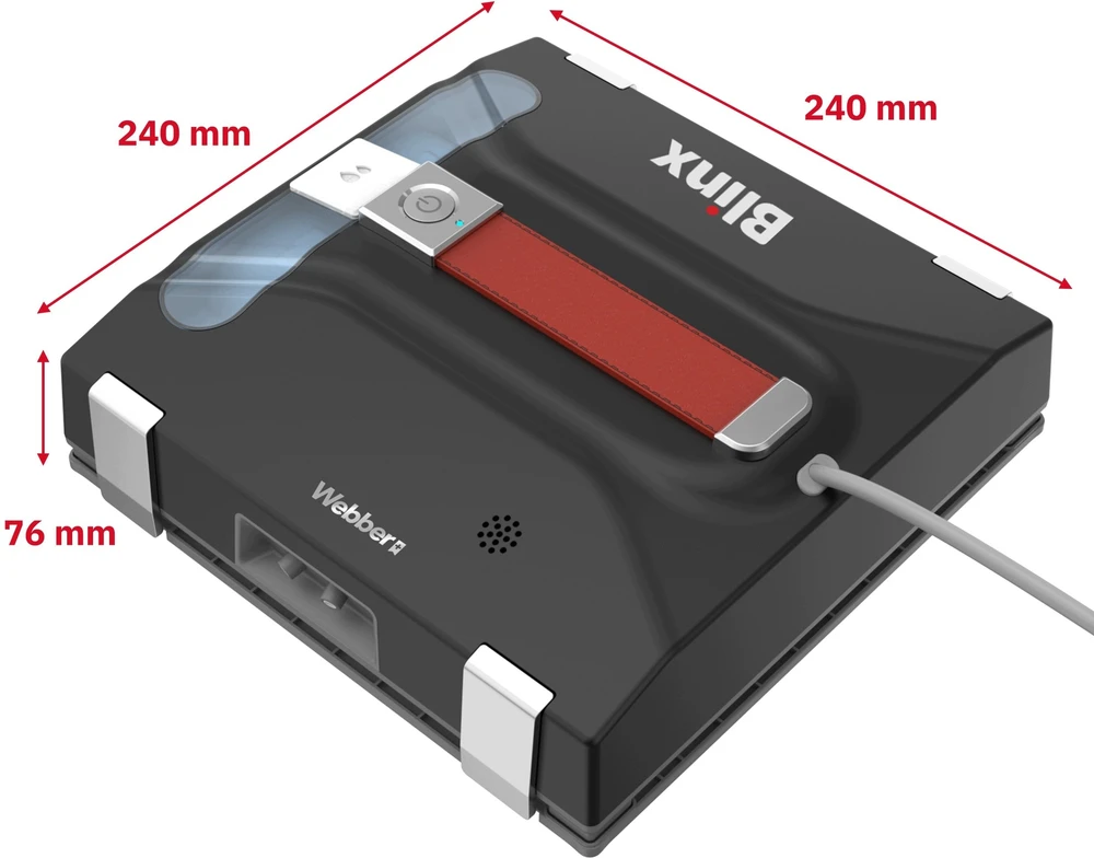 Robotas langų plovimui Webber Langų, veidrodžių plovimo automatinis valytuvas 3300PA WM-300 (05WM300)